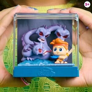 Disney Doorables Movie Moments Series 3 Hercules Ultra Rare Diorama Set New
